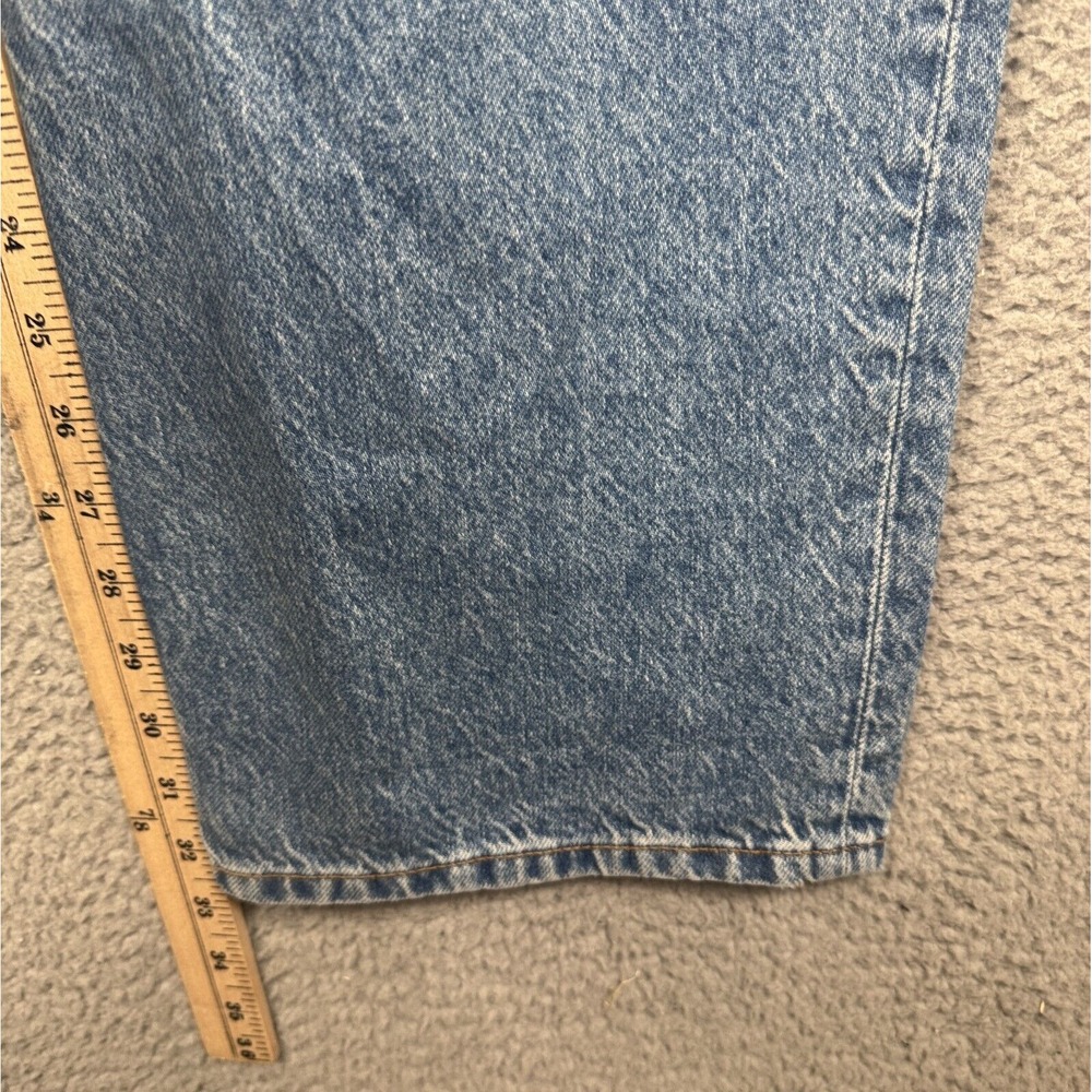 Reformation Jeans Womens 33x33 Blue Cynthia High Rise Straight‎ Long Preppy Eco - Picture 16 of 16